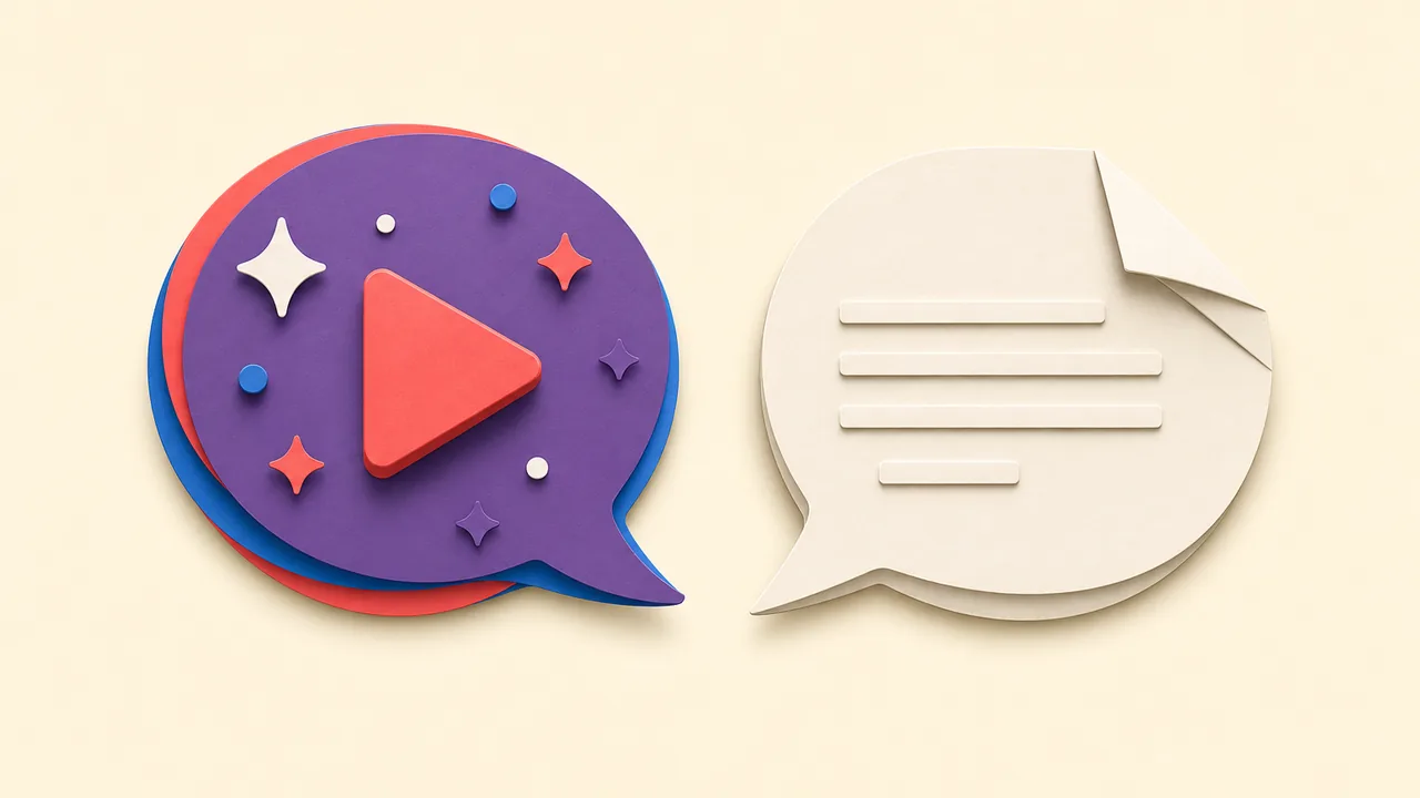 Glossy and plain speech bubbles, the BoostMe.com take on buying YouTube views